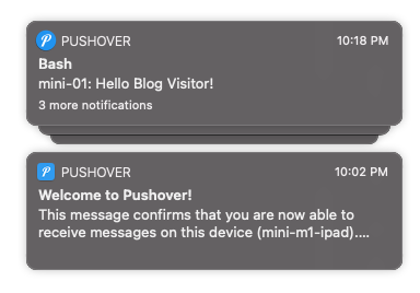 Grouped Pushover Notifications